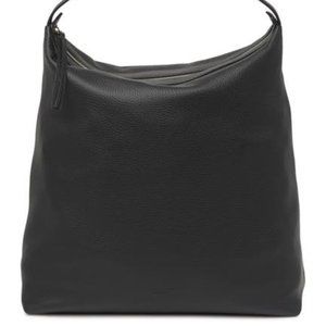 Everlane The Boss Black Leather Hobo Bag